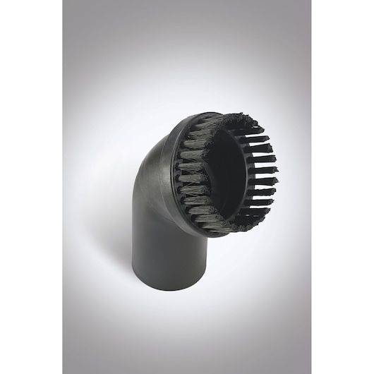 BLACKDECKER BV2000 vacuum brush attachment with black bristles, angled view, on white background.