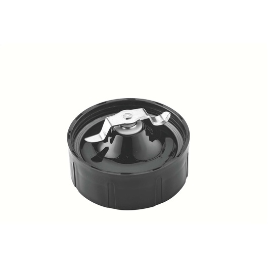 BLACKDECKER BX430J blender blade assembly in black with stainless steel blades, front angle on white background.