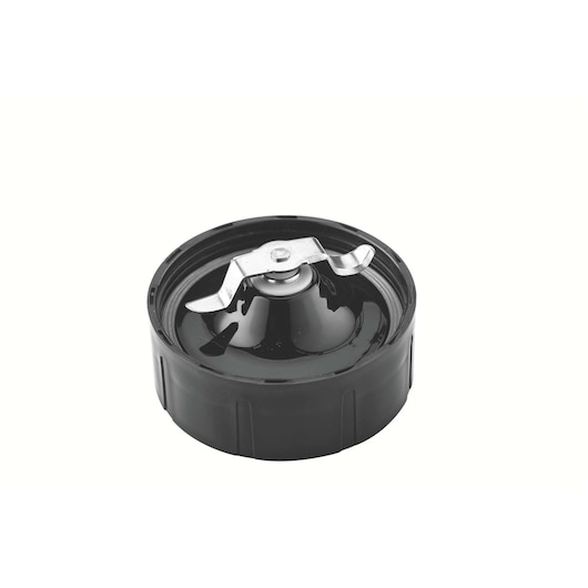 BLACKDECKER BX440 blender blade attachment in black with stainless steel blades, front angle on white background.