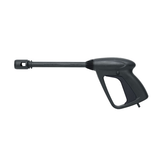 BLACKDECKER BXPW1400E black pressure washer spray gun, side view, on white background.