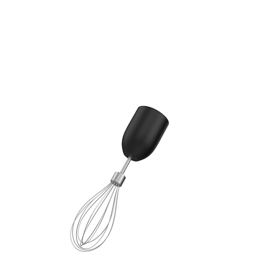 Slanted angle of the whisk attachment, compatible with the BLACK+DECKER kitchen wand system