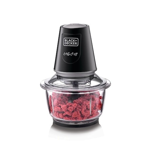 مفرمة عمودية بسعة 400 واط مع وعاء زجاجي