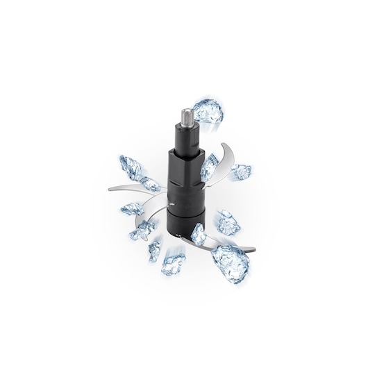 BLACKDECKER GC400 blender blade accessory with ice crushing, front angle on white background.