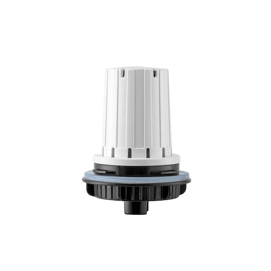 BLACKDECKER HM4000 white and black filter cartridge photographed on a white background, front angle.