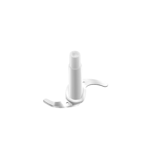 BLACKDECKER SC310 food processor stainless steel blade attachment, front angle, white background.