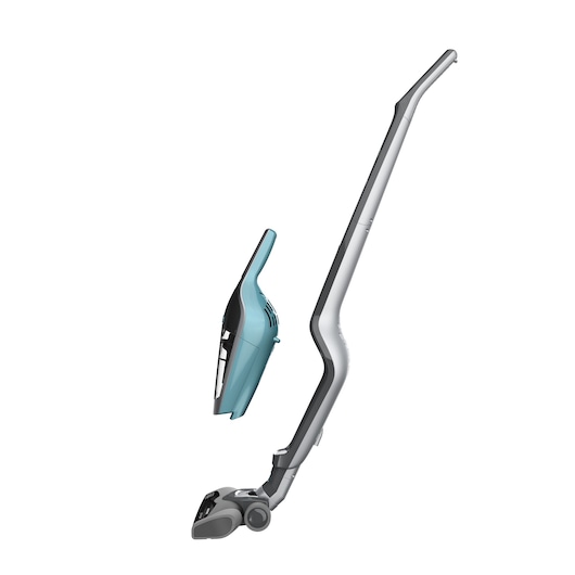 BLACKDECKER SVA420B stick vacuum cleaner with detachable handheld unit, side view on white background.