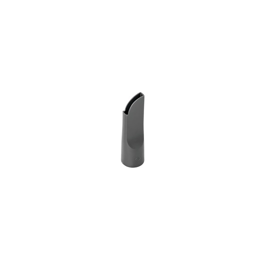 BLACKDECKER VM1880 vacuum cleaner crevice tool, gray plastic, standing upright, front angle on white background.